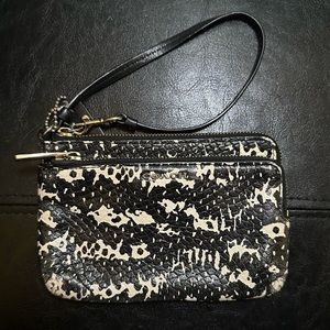 COACH Double Zipper Wristlet